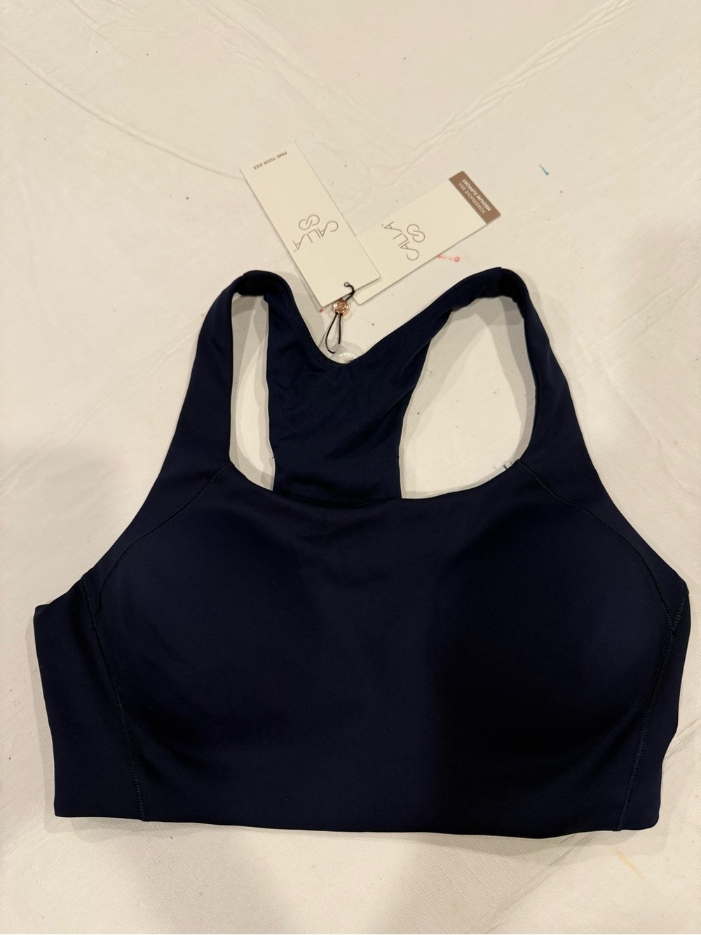 CALIA by Carrie Underwood Navy Racerback Sports Bra NWT size M, medium support
